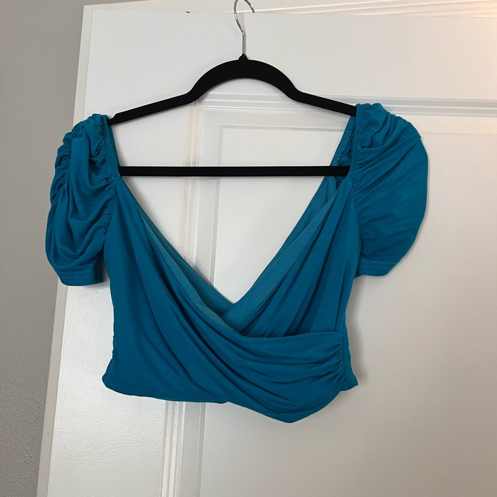 superdown | Blue Crop Top | XS